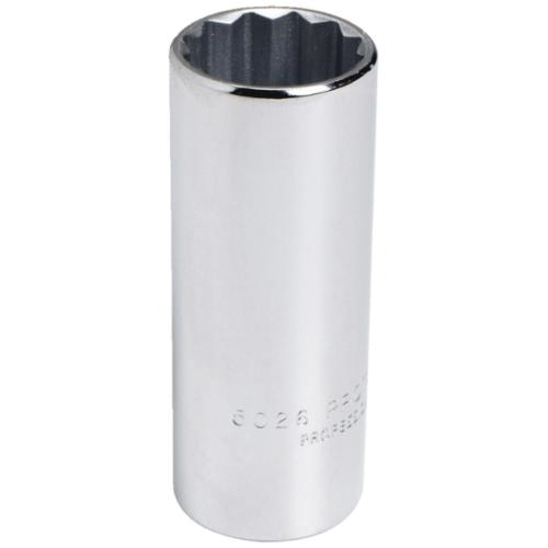 Proto® TorquePlus™ J5011 Deep Length Socket, Imperial, 3/8 in Square Drive, 11/32 in