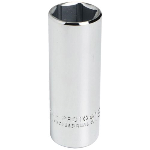 Proto® TorquePlus™ J5011MH Deep Length Socket, Metric, 3/8 in Square Drive, 11 mm