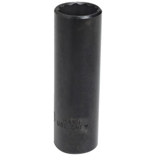 Proto® TorquePlus™ ProtoBlack™ J5012B Deep Length Socket, Imperial, 3/8 in Square Drive, 3/8 in