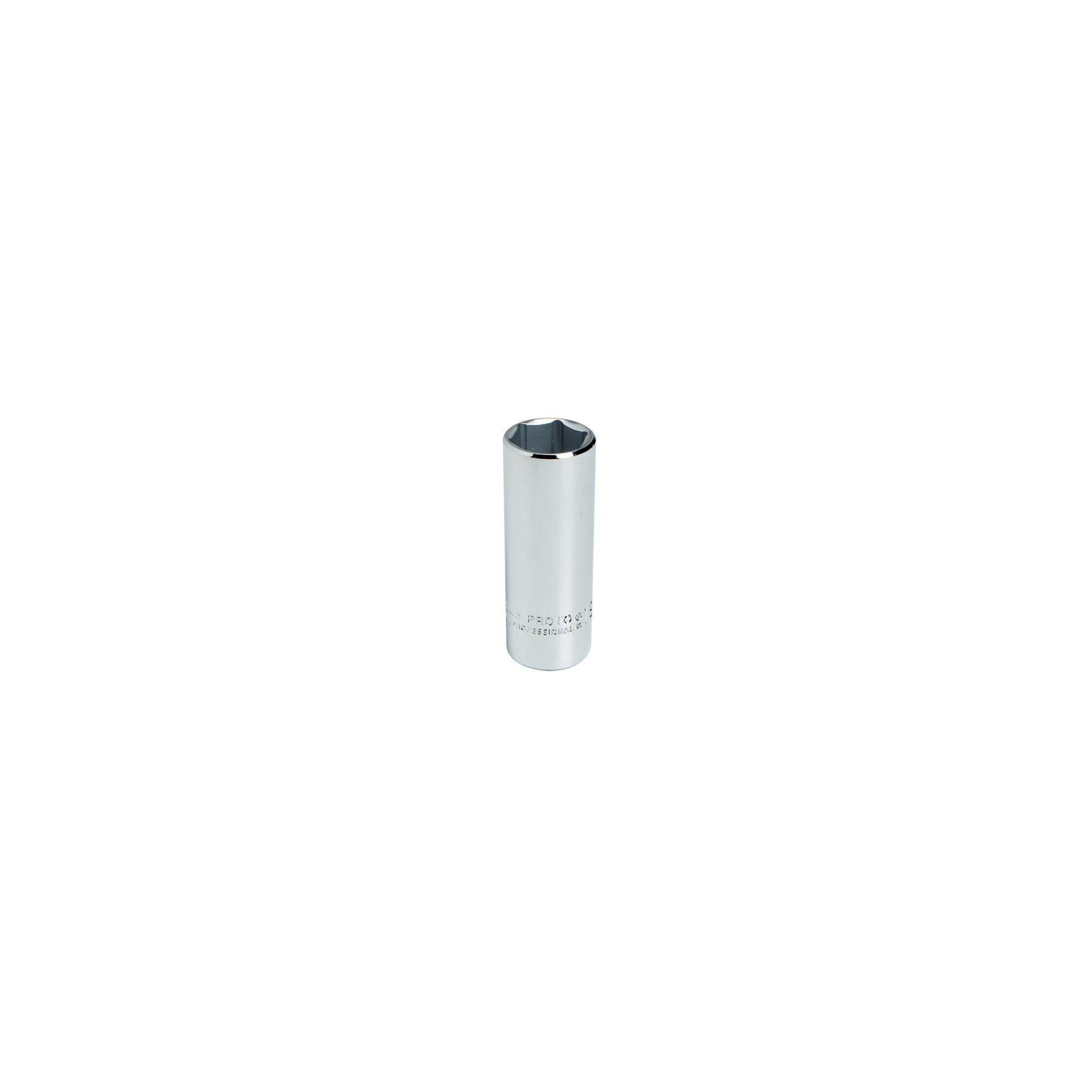 Proto® TorquePlus™ J5017MH Deep Length Socket, Metric, 3/8 in Square Drive, 17 mm