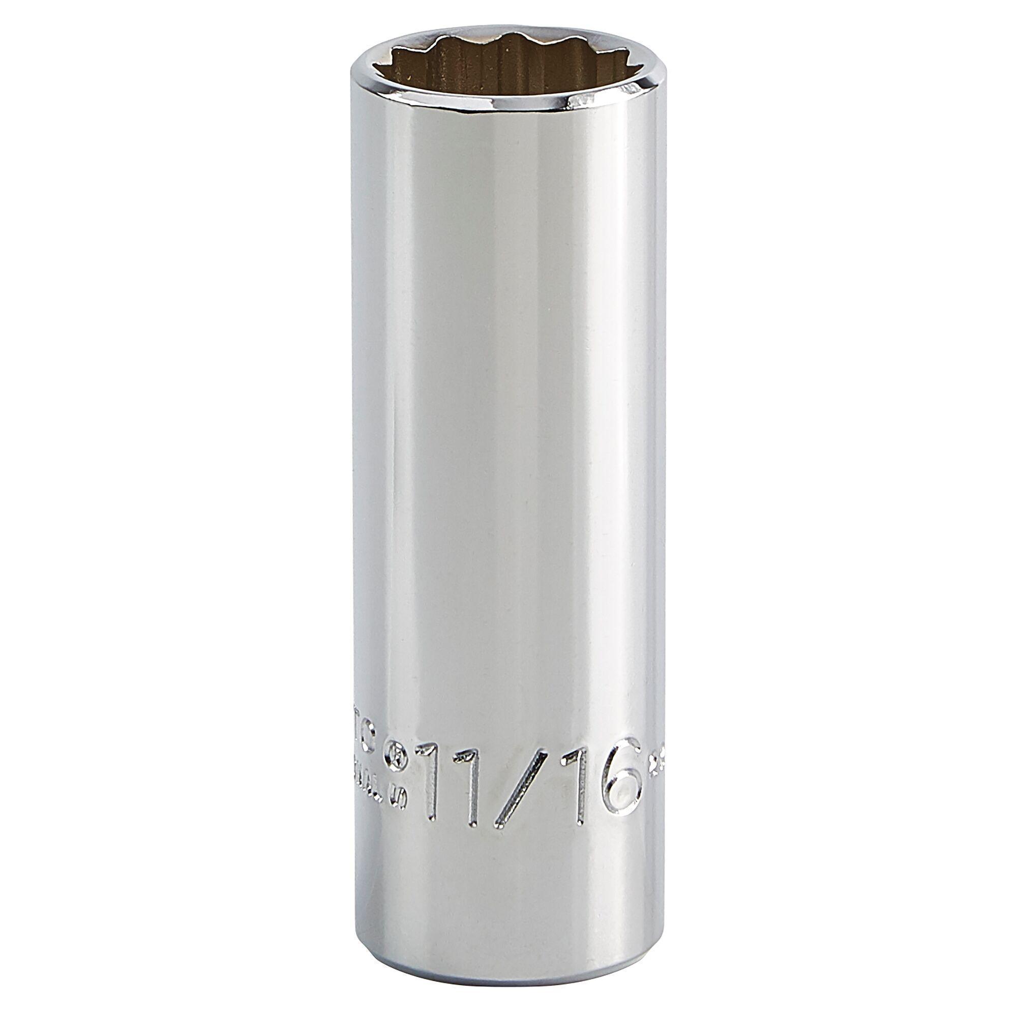 Proto® TorquePlus™ J5022 Deep Length Socket, Imperial, 3/8 in Square Drive, 11/16 in