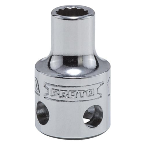 Proto® TorquePlus™ J5208-TT Standard Length Tether Ready Socket, 3/8 in Square Drive, 1/4 in, 12 Points