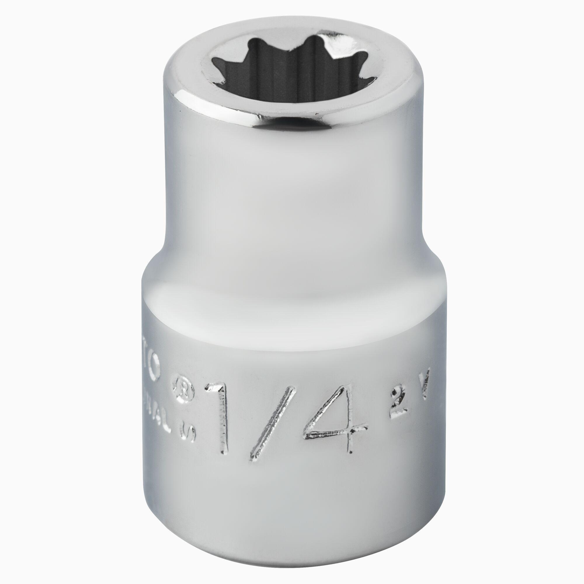 Proto® J5208S Standard Length Socket, Imperial, 3/8 in Square Drive, 1/4 in