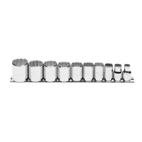 Proto® TorquePlus™ J52118 Socket Set, Imperial, 10 Pieces, For Use With Stubborn or Damaged Fastener, Full Polished
