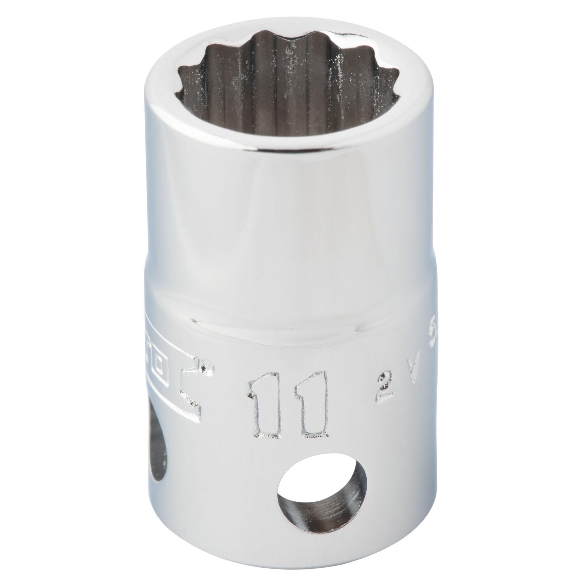 Proto® TorquePlus™ J5211M-TT Standard Length Tether Ready Socket, 3/8 in Square Drive, 11 mm, 12 Points