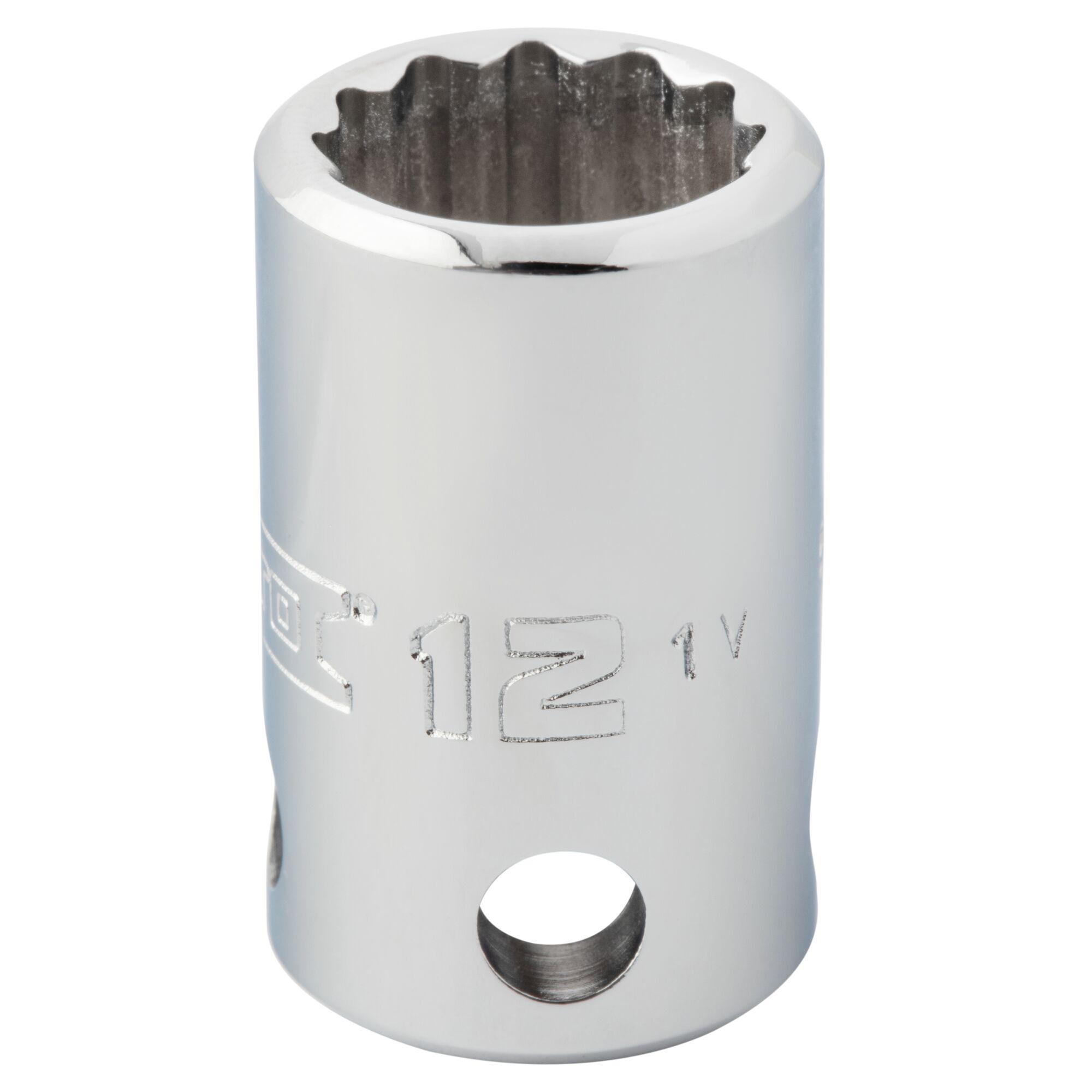 Proto® TorquePlus™ J5212M-TT Standard Length Tether Ready Socket, 3/8 in Square Drive, 12 mm, 12 Points