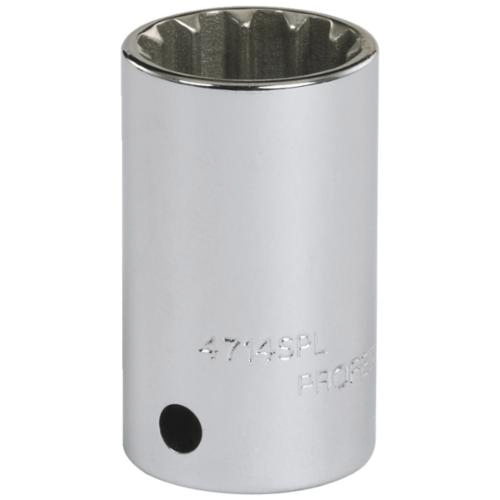 Proto® J5212SPL Standard Length Socket, Imperial, 3/8 in Square Drive, #12 to 3/8 in Spline Socket