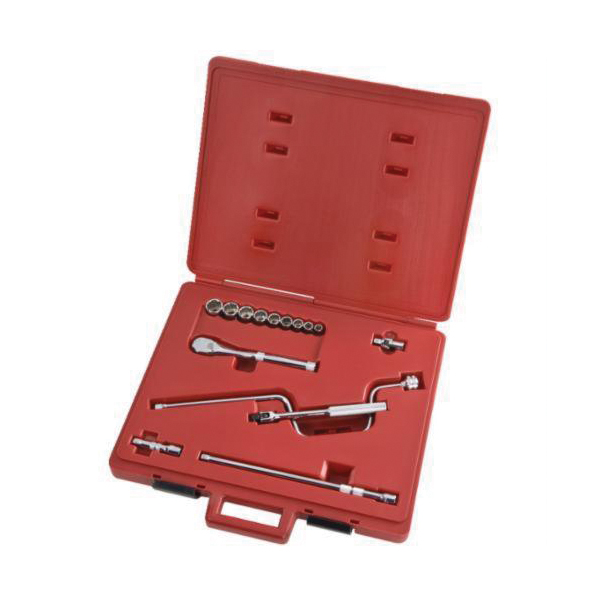 Proto® TorquePlus™ J52132XL Socket Set, ASME B107.1/B107.500, Imperial, 12 Points, 3/8 in Drive, 15 Pieces, Included Socket Size: 3/8 to 7/8 in