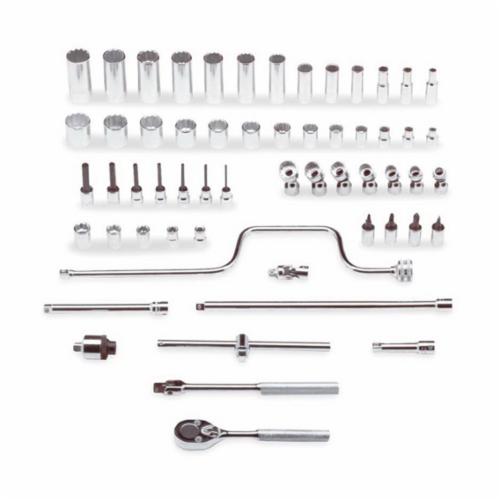 Proto® TorquePlus™ J52142 Combination Socket Set, ASME B107.1/B107.500, 12 Points, 3/8 in Drive, 58 Pieces