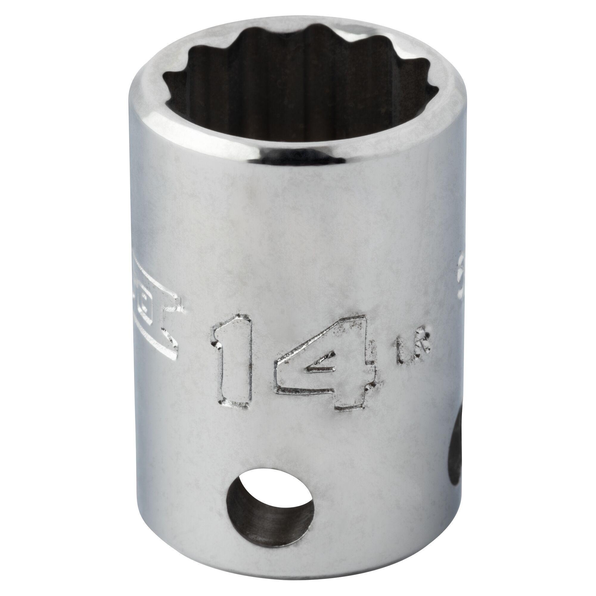 Proto® TorquePlus™ J5214M-TT Standard Length Tether Ready Socket, 3/8 in Square Drive, 14 mm, 12 Points