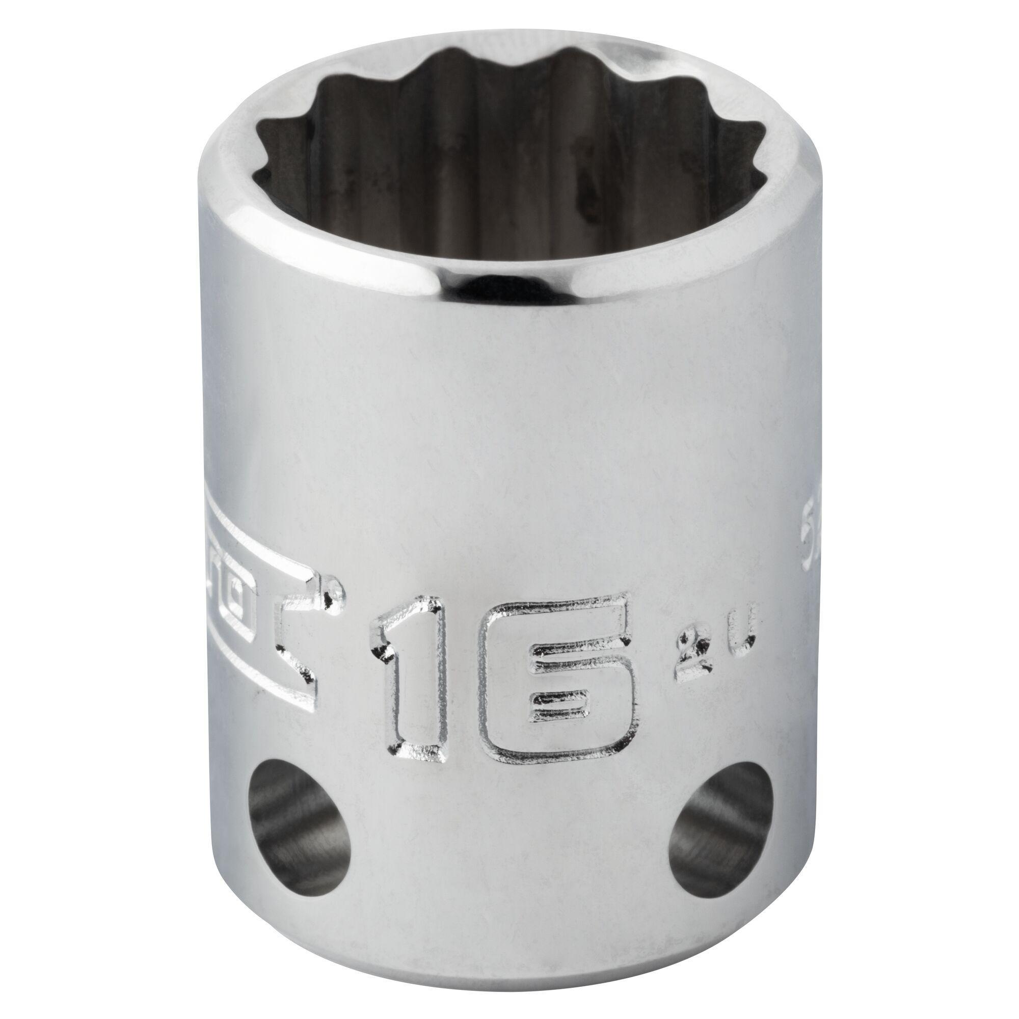 Proto® TorquePlus™ J5216M-TT Standard Length Tether Ready Socket, 3/8 in Square Drive, 16 mm, 12 Points