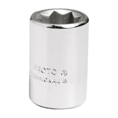 Proto® J5216S Standard Length Socket, Imperial, 3/8 in Square Drive, 1/2 in