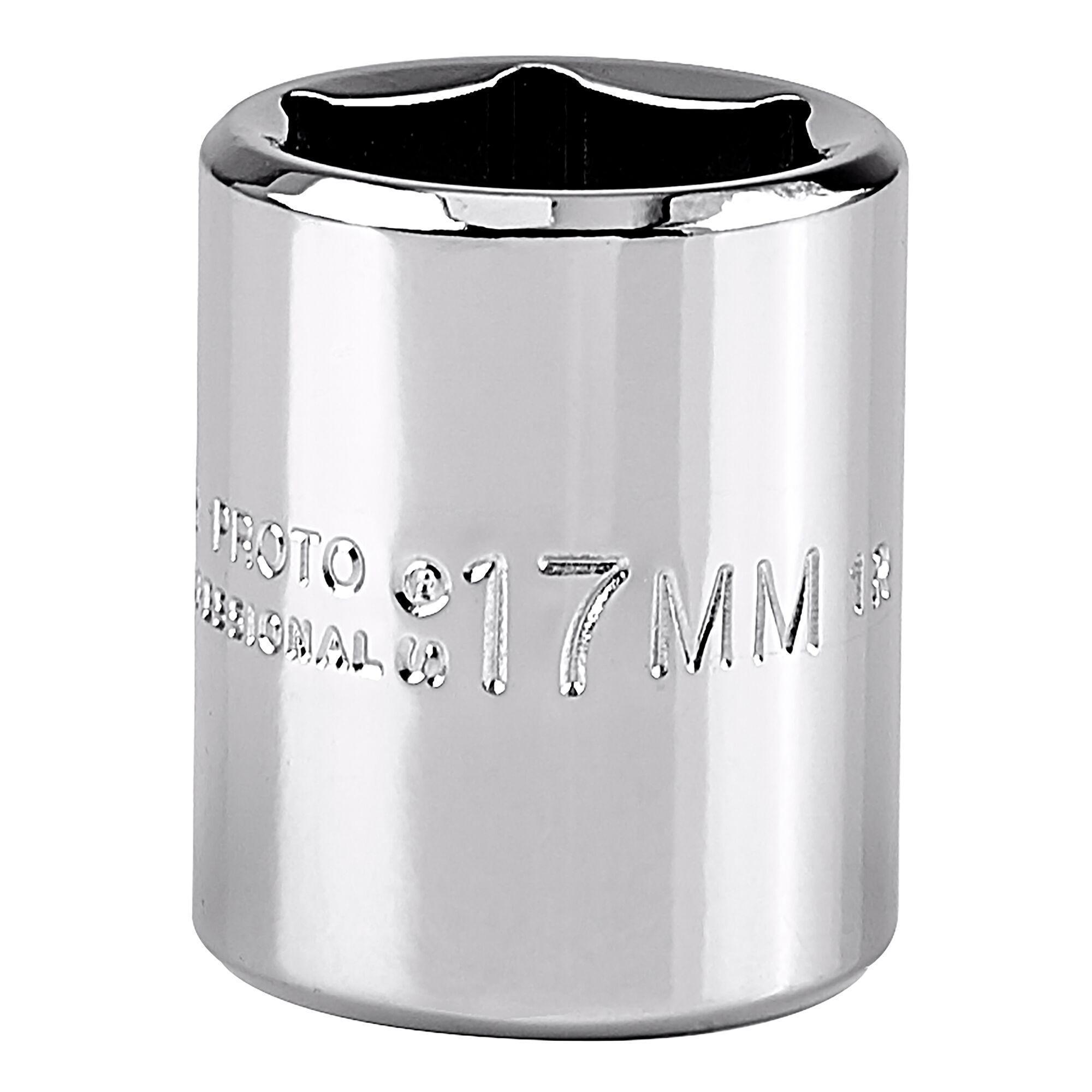 Proto® TorquePlus™ J5217MH Standard Length Socket, Metric, 3/8 in Square Drive, 17 mm