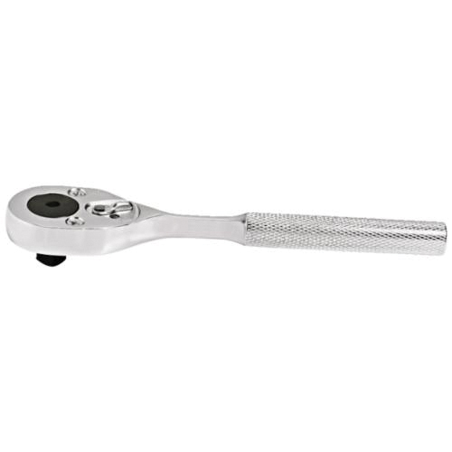 Proto® J5249HS Non-Insulated Hand Ratchet, 3/8 in Drive, Pear Head, 7 in OAL, Steel, Full Polished, ASME B107.10M, Federal GGG-W-641E