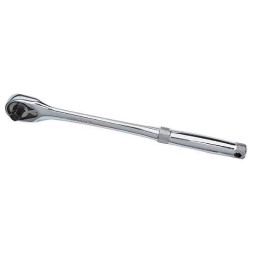 Proto® J5249XL-TT Uninsulated Hand Ratchet, Imperial, 3/8 in Drive, Pear Head, 8-1/2 in OAL, Steel, Full Polished, ASME B107.500