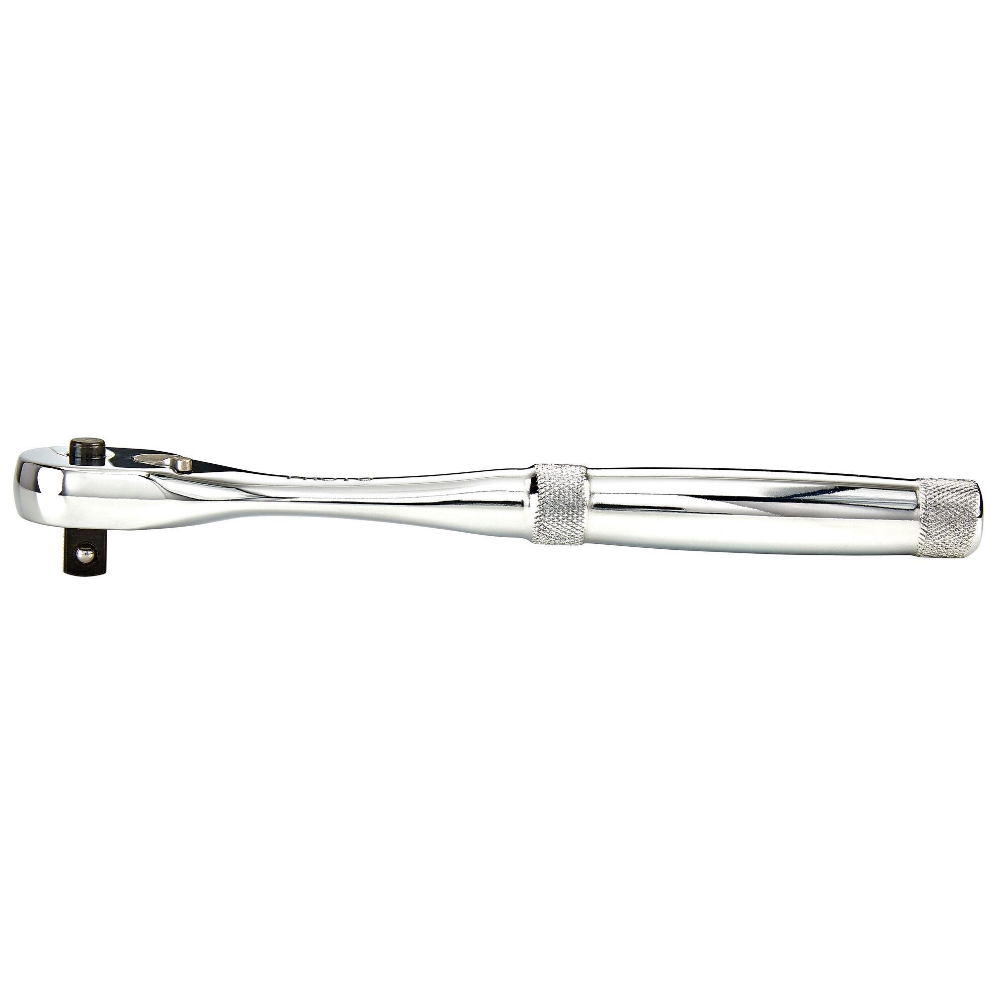 Proto® J5249XLQR Non-Insulated Hand Ratchet, Imperial, 3/8 in Drive, Pear Head, 8-1/2 in OAL, Steel, Full Polished, ASME B107.10M