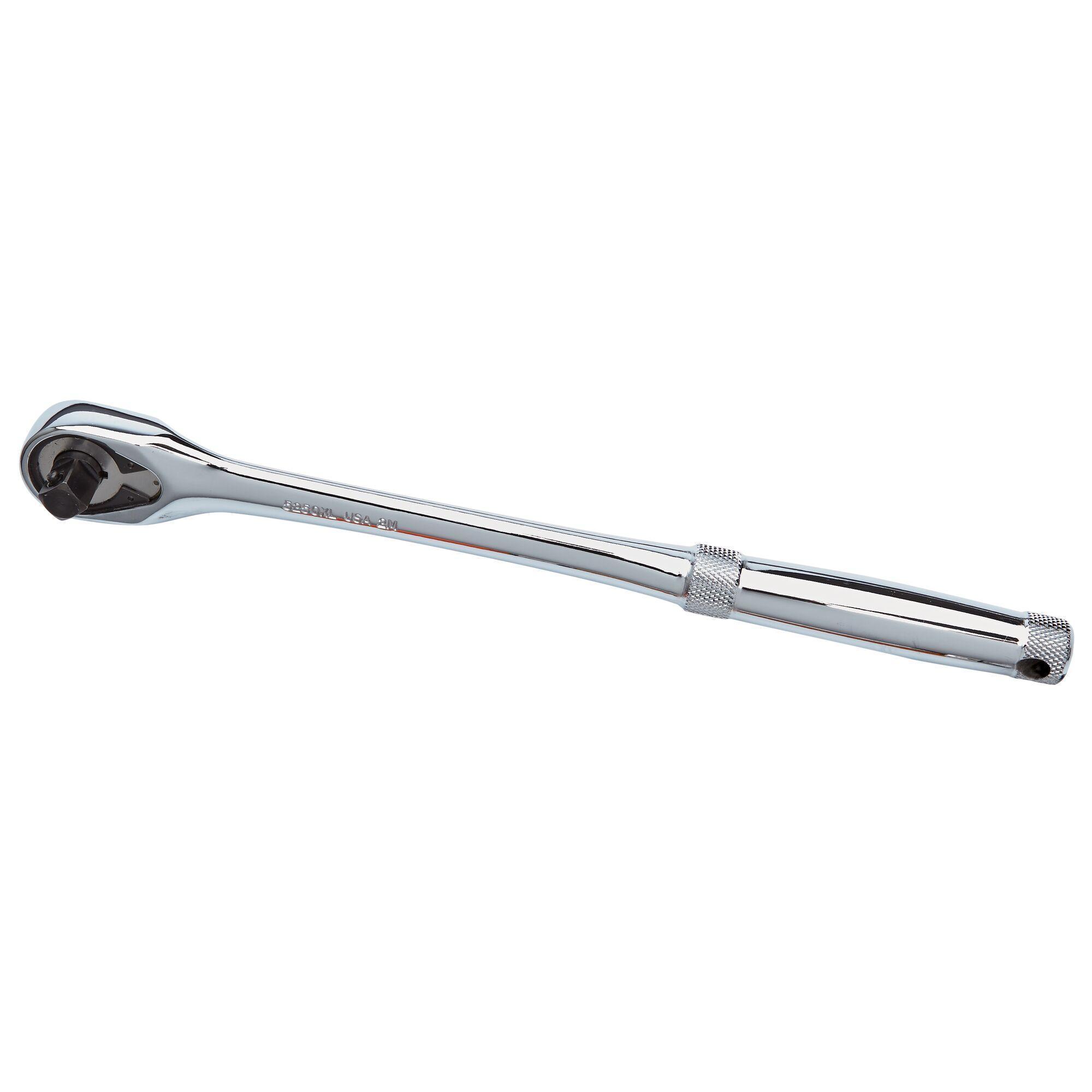 Proto® J5250XL-TT Uninsulated Hand Ratchet, Imperial, 3/8 in Drive, Pear Head, 11 in OAL, Steel, Full Polished, ASME B107.500