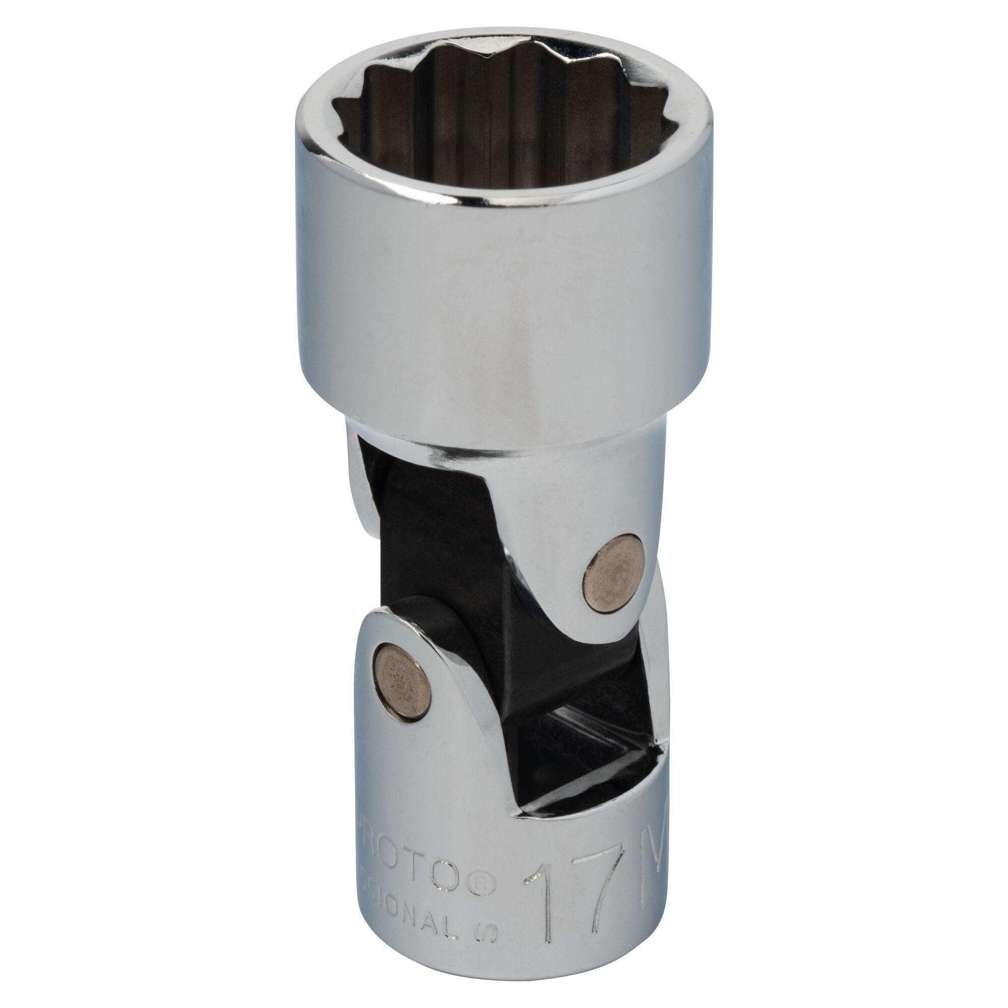 Proto® TorquePlus™ J5280AM Standard Length Socket, Metric, 3/8 in Square Drive, 17 mm Universal Socket, 12 Points