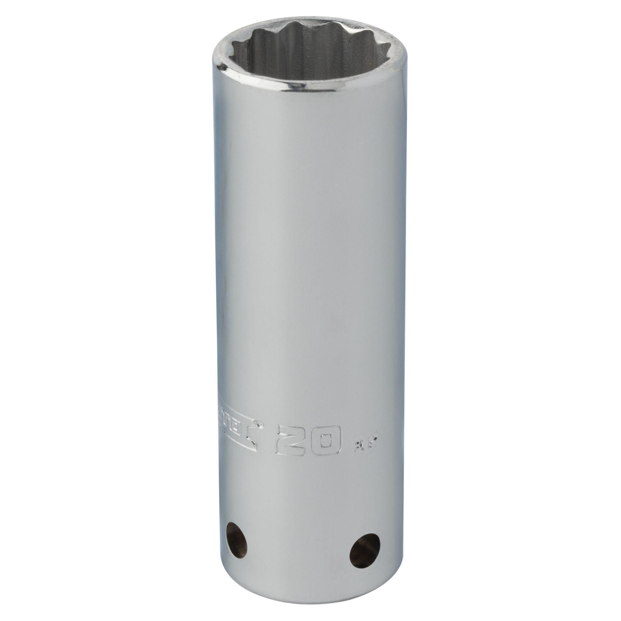 Proto® TorquePlus™ J5320M-TT Deep Length Socket, 1/2 in Female Square Drive, 20 mm, 12 Points