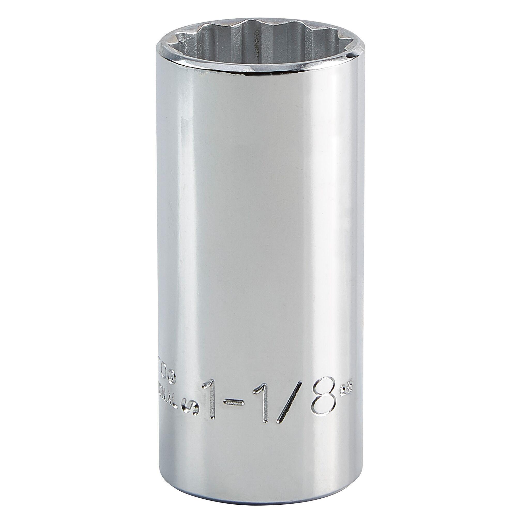 Proto® TorquePlus™ J5336 Deep Length Socket, Imperial, 1/2 in Square Drive, 1-1/8 in