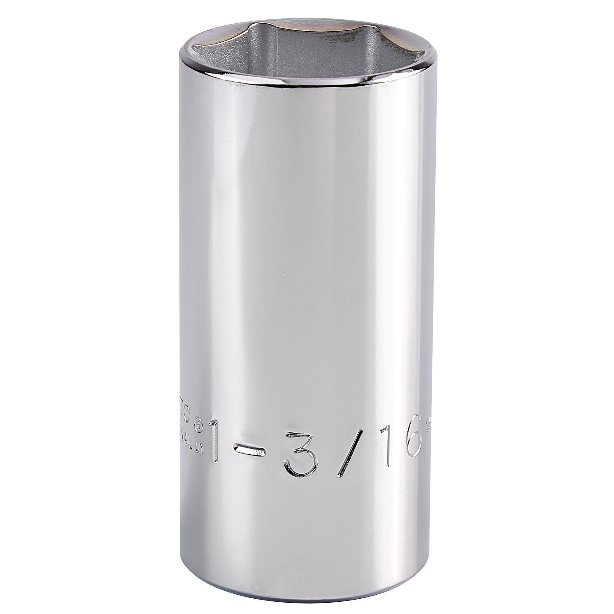 Proto® TorquePlus™ J5338H Deep Length Socket, Imperial, 1/2 in Square Drive, 1-3/16 in