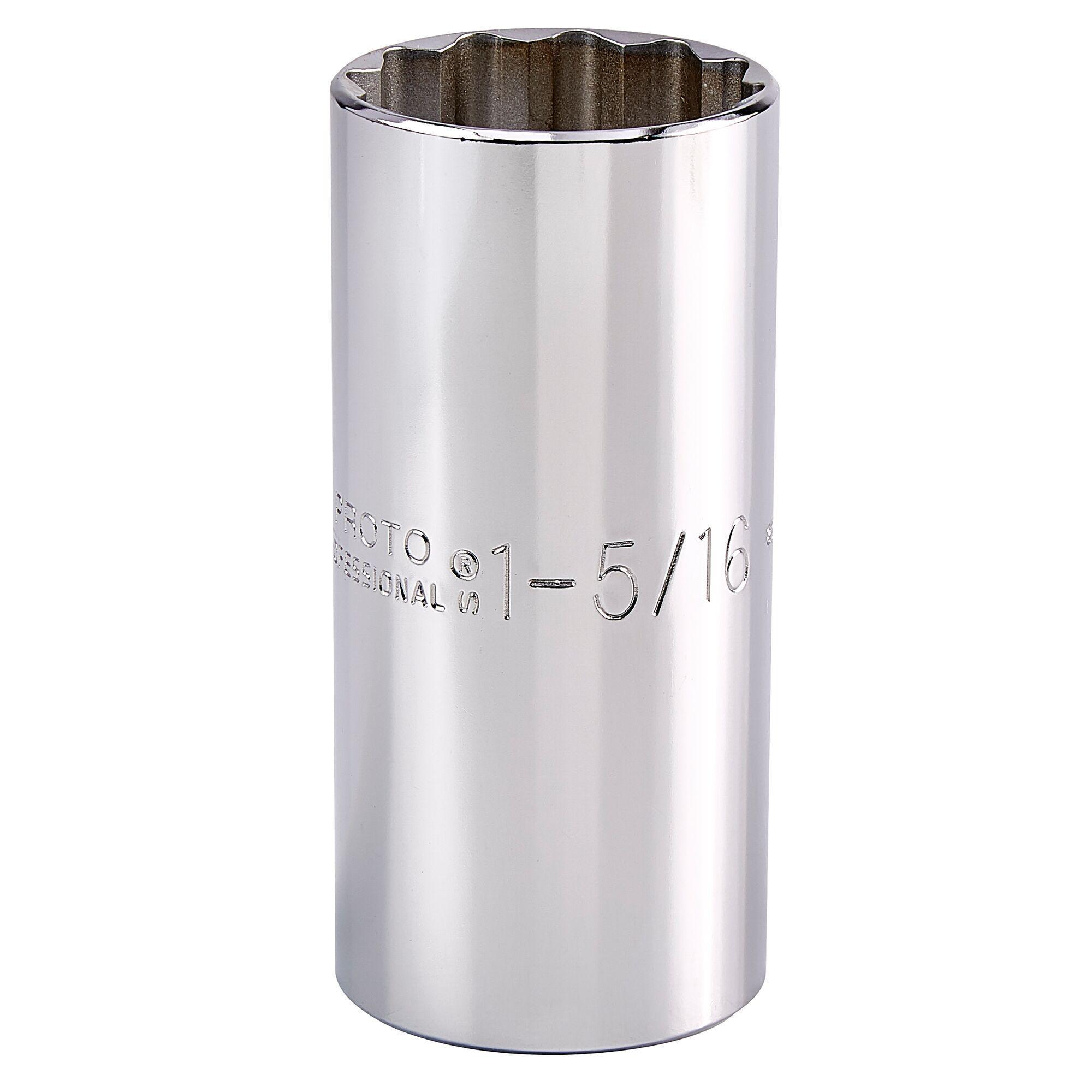 Proto® TorquePlus™ J5342 Deep Length Socket, Imperial, 1/2 in Square Drive, 1-5/16 in