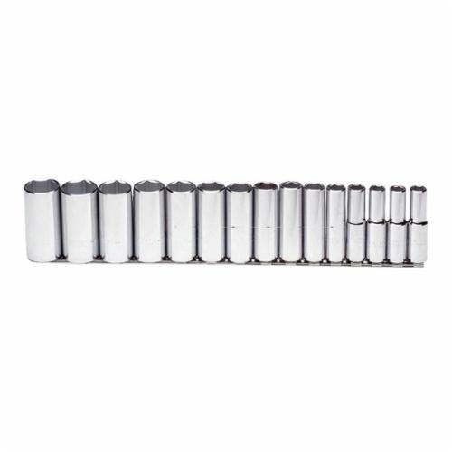 Proto® TorquePlus™ J54103 Deep Socket Set, ASME B107.1, 6 Points, 1/2 in Drive, 15 Pieces