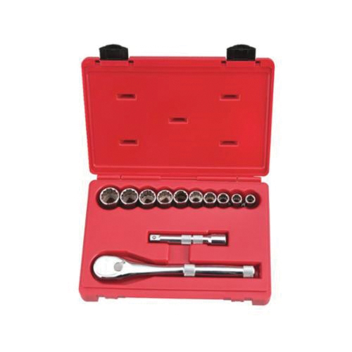 Proto® J54116XL Socket Bit Set, 1/2 in Drive, 12 Pieces, Full Polished, ASME B107.1/B107.500
