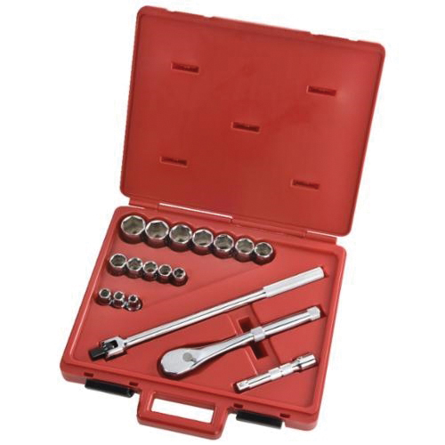 Proto® J54122XL Socket Bit Set, 1/2 in Drive, 18 Pieces, Full Polished, ASME B107.1/B107.500