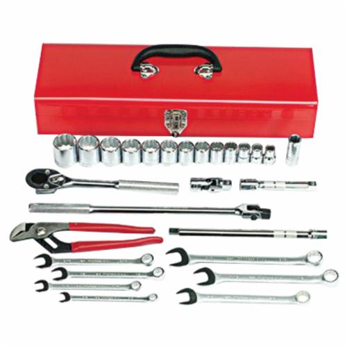 Proto® J54128 Socket Set, Imperial, 27 Pieces, For Use With Stubborn or Damaged Fastener