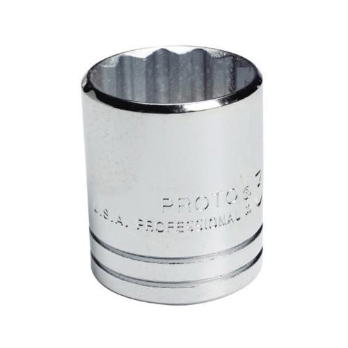 Proto® TorquePlus™ J5414 Standard Length Socket, Imperial, 1/2 in Square Drive, 7/16 in