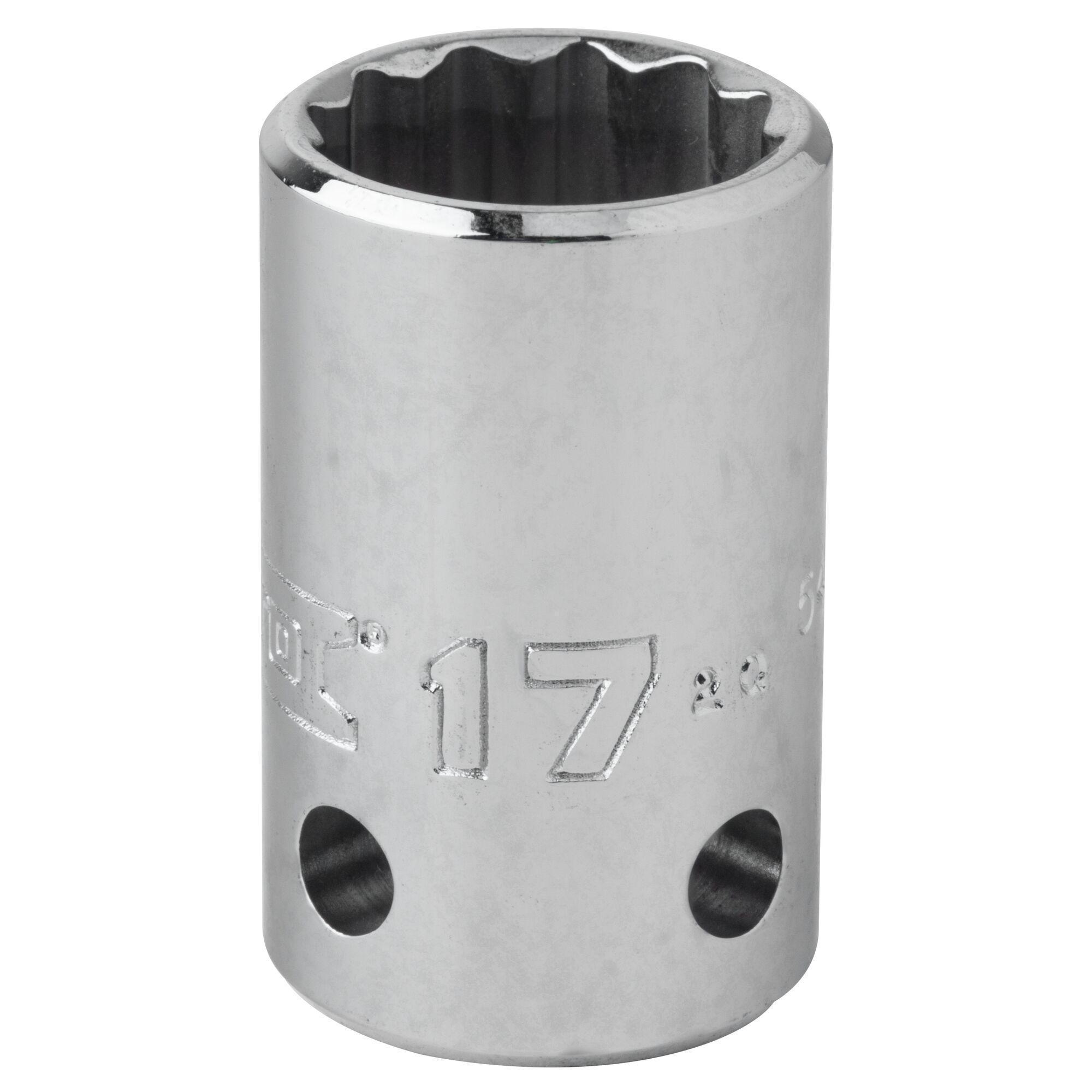 Proto® TorquePlus™ J5417M-TT Standard Length Tether Ready Socket, 1/2 in Square Drive, 17 mm, 12 Points