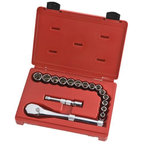 Proto® TorquePlus™ J54208XL Socket Set, 16 Pieces, Steel, Full Polished