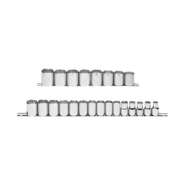 Proto® TorquePlus™ J54209 Socket Set, ASME B107.5M, 6 Points, 1/2 in Drive, 23 Pieces, Included Socket Size: 8 to 36 mm