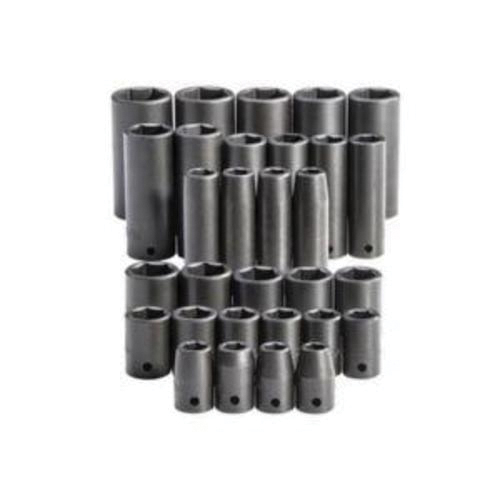 Proto® TorquePlus™ J54215 Impact Socket Set, ASME Specified, 6 Points, 1/2 in Drive, 30 Pieces