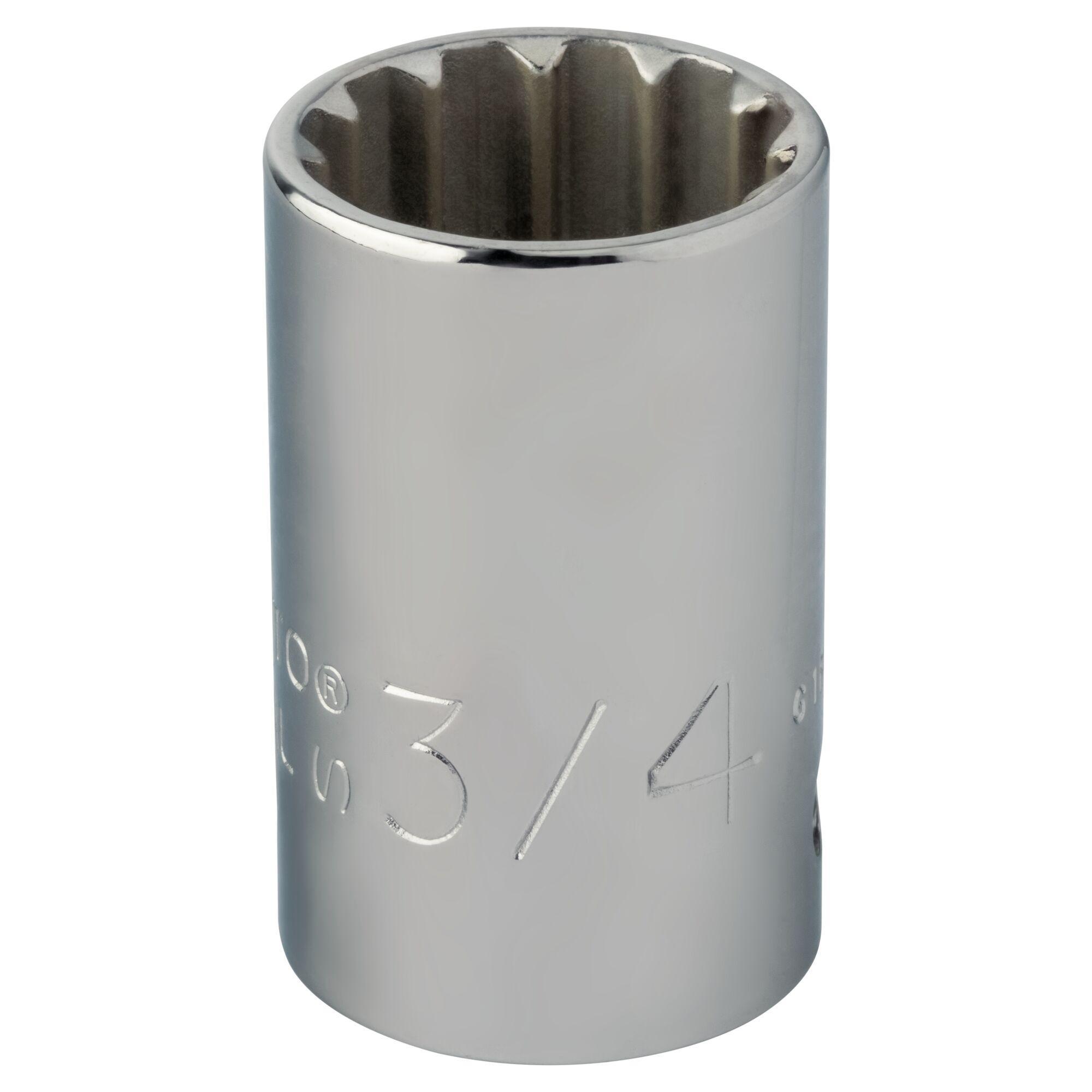 Proto® J5424SPL Standard Length Socket, Imperial, 1/2 in Square Drive, #24 to 3/4 in Spline Socket