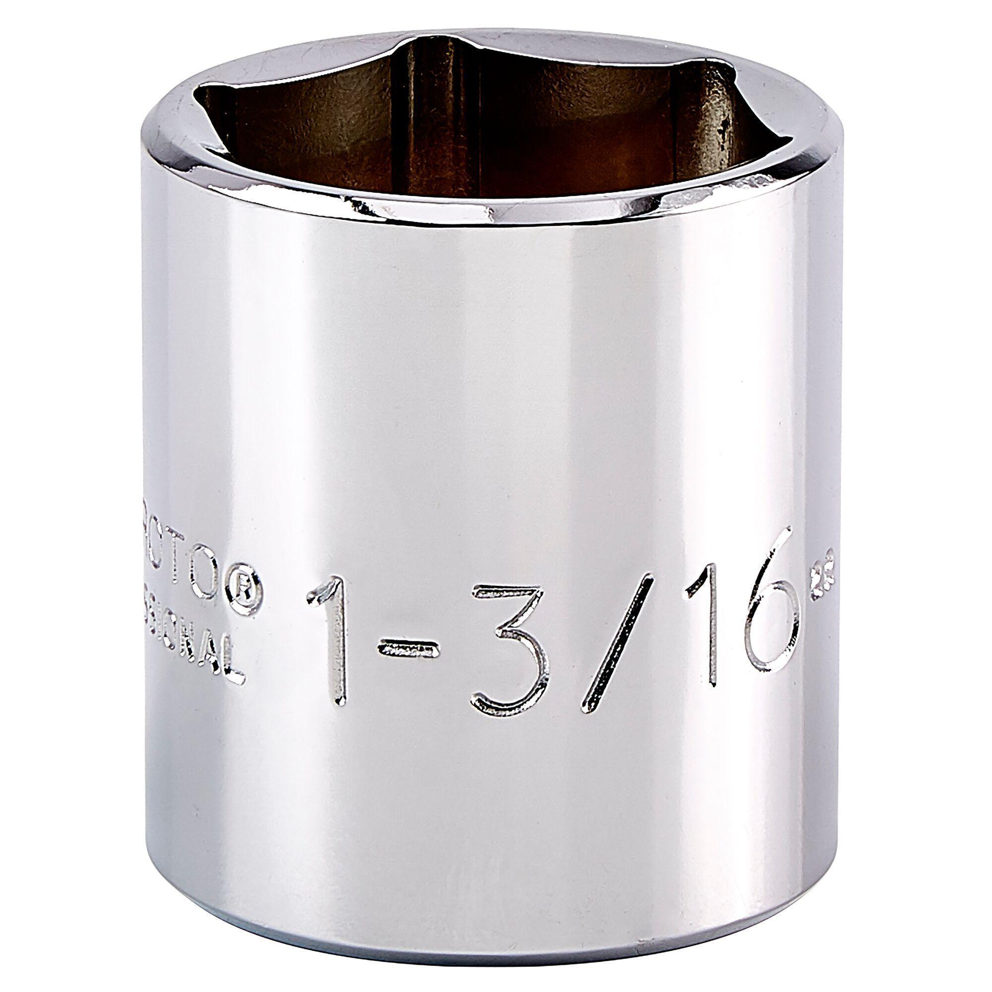 Proto® TorquePlus™ J5438H Standard Length Socket, Imperial, 1/2 in Square Drive, 1-3/16 in