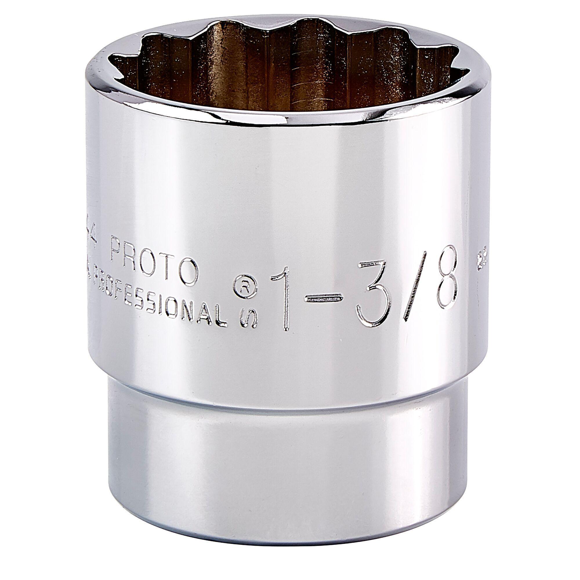 Proto® TorquePlus™ J5444 Standard Length Socket, Imperial, 1/2 in Square Drive, 1-3/8 in