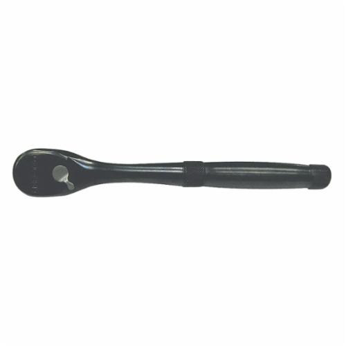 Proto® J5449XLBL Non-Insulated Standard Length Hand Ratchet, Imperial, 1/2 in Drive, Pear Head, 10-1/2 in OAL, Steel, Black Oxide, ASME B107.10M/B107.500