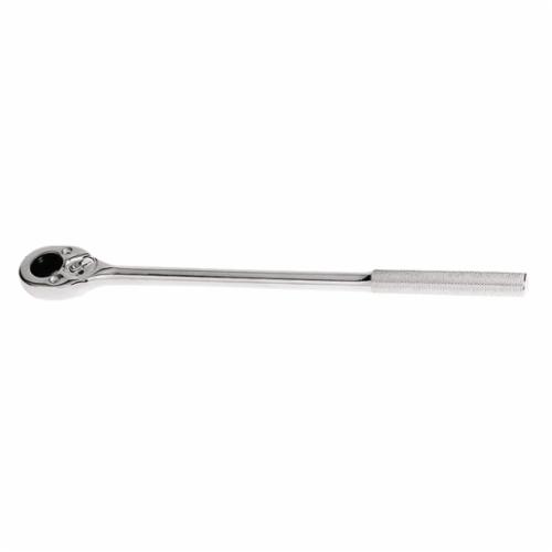 Proto® J5450FW Female Drive Non-Insulated Hand Ratchet, Imperial, 1/2 in Drive, Pear Head, 16 in OAL, Alloy Steel, Full Polished, ASME B107.500, Federal GGG-W-641E