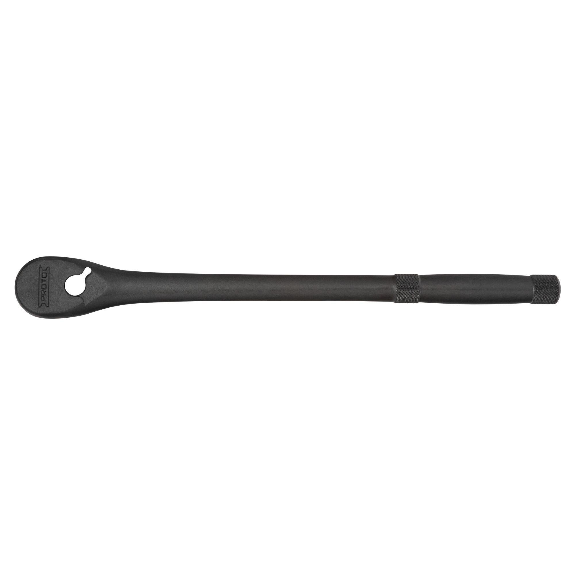 Proto® J5450XLBL Non-Insulated Hand Ratchet, 1/3 in Drive, Pear Head, 15 in OAL, Steel, Black Oxide, ASME B107.10M/B107.500