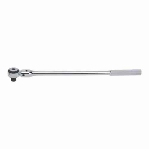 Proto® J5457F Flexible Non-Insulated Hand Ratchet, Imperial, 1/2 in Drive, Round Head, 17 in OAL, Steel, Full Polished, ASME B107.10M