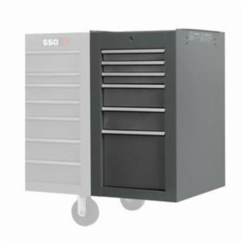 Proto® J551934-6DG-SC 550S Heavy Duty Side Cabinet, 34 in H x 19 in W x 25-1/4 in D, Steel