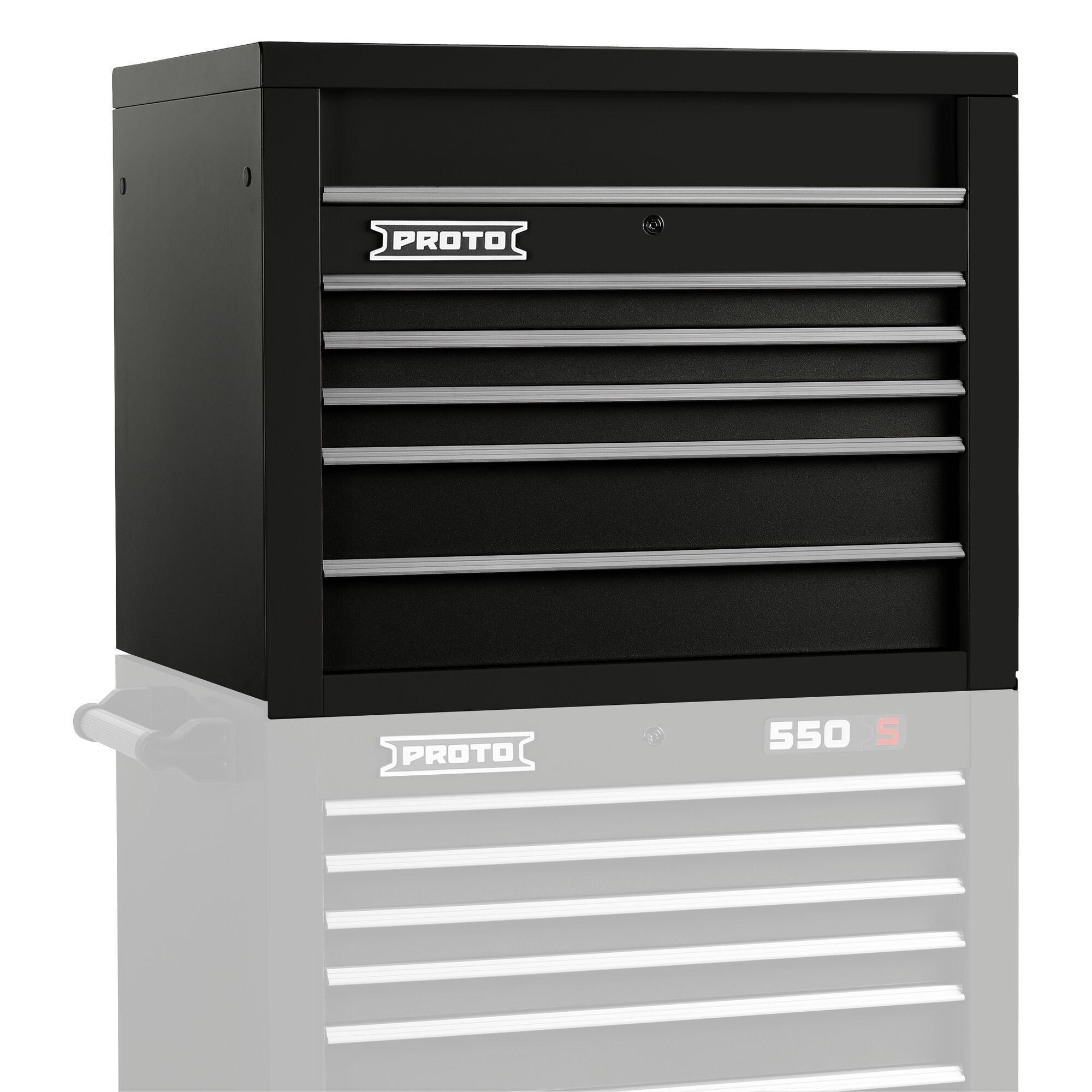 Proto® J553427-5BK 550S Heavy Duty Top Chest, 27 in H x 34 in W x 25-1/4 in D