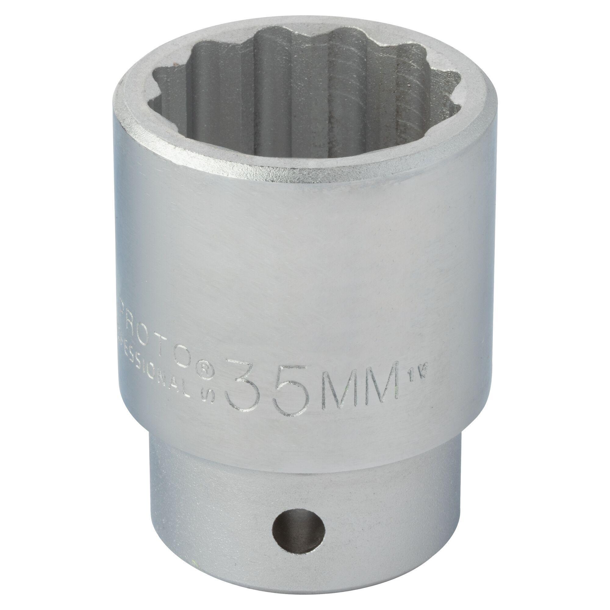 Proto® TorquePlus™ J5535M Standard Length Socket, Metric, 3/4 in Square Drive, 35 mm