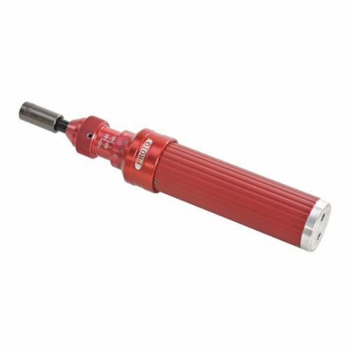 Proto® J6104A Heavy Duty Industrial Torque Screwdriver, 1/4 in Drive, 6-1/2 in OAL, 20 to 100 in-oz, +/-4 % Accuracy, 100 in-oz, ASME B107.14M, Steel