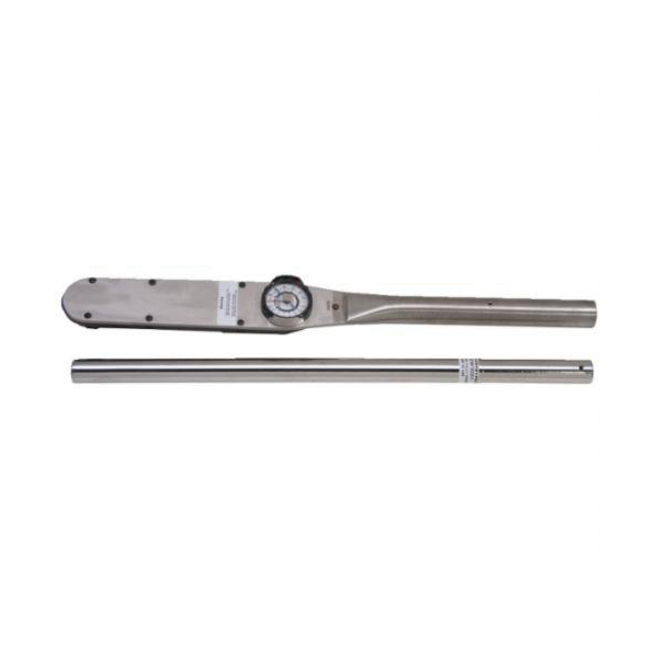 Proto® J6134F Dual Scale Dial Torque Wrench, 3/4 in Drive, 0 to 350 ft-lb, Fixed/Ratcheting Head, 27-7/8 in OAL, ANSI/ASME B107.14M, ISO 6789, 10 ft-lb Graduation