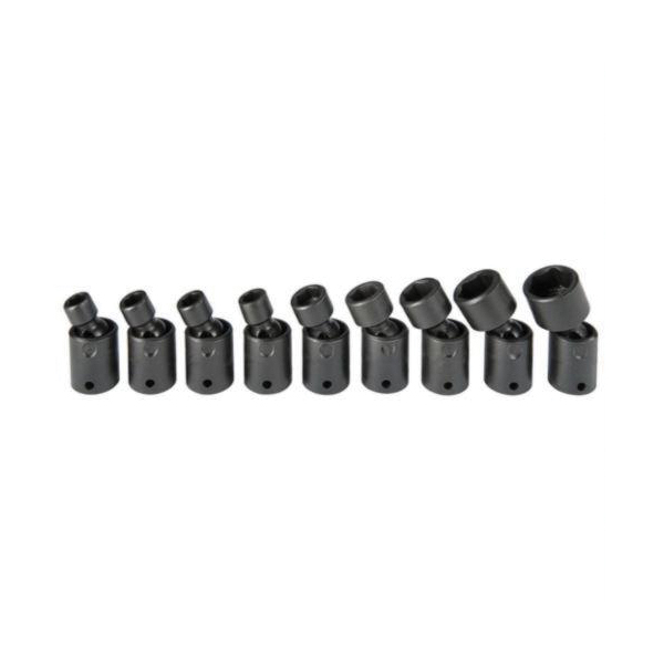 Proto® J62133M Universal Socket Set, Metric, 9 Pieces, Alloy Steel, Black Oxide
