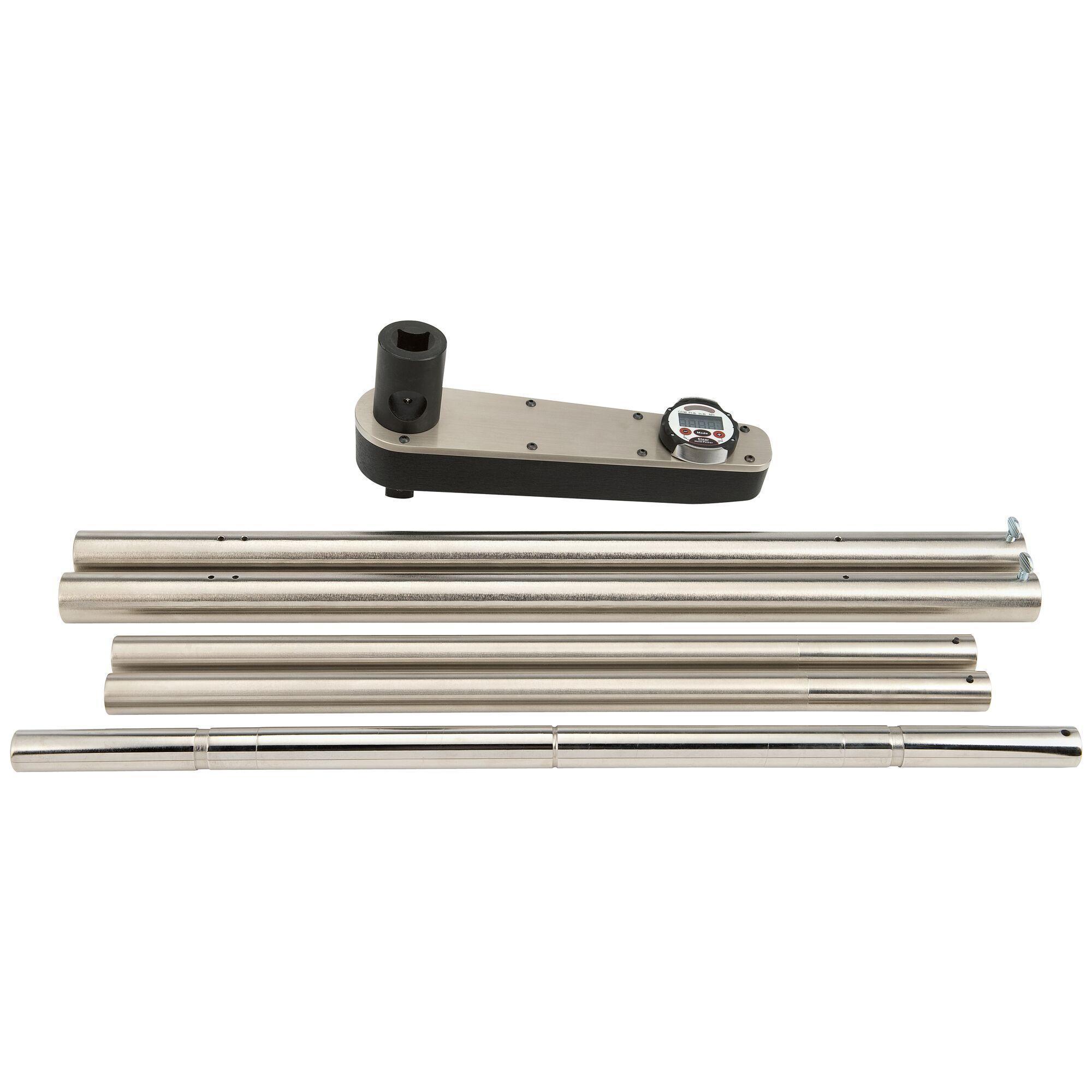 Proto® J6351 Electronic Dial Torque Wrench, 1 in Drive, 200 to 2000 ft-lb, Fixed Head, 1 ft-lb Graduation, 125 in OAL, ASME B107.28, ISO 6789