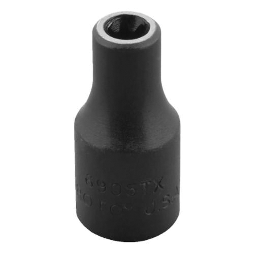 Proto® J6905TX Standard Length Socket, 1/4 in Torx® Drive, E5 Socket